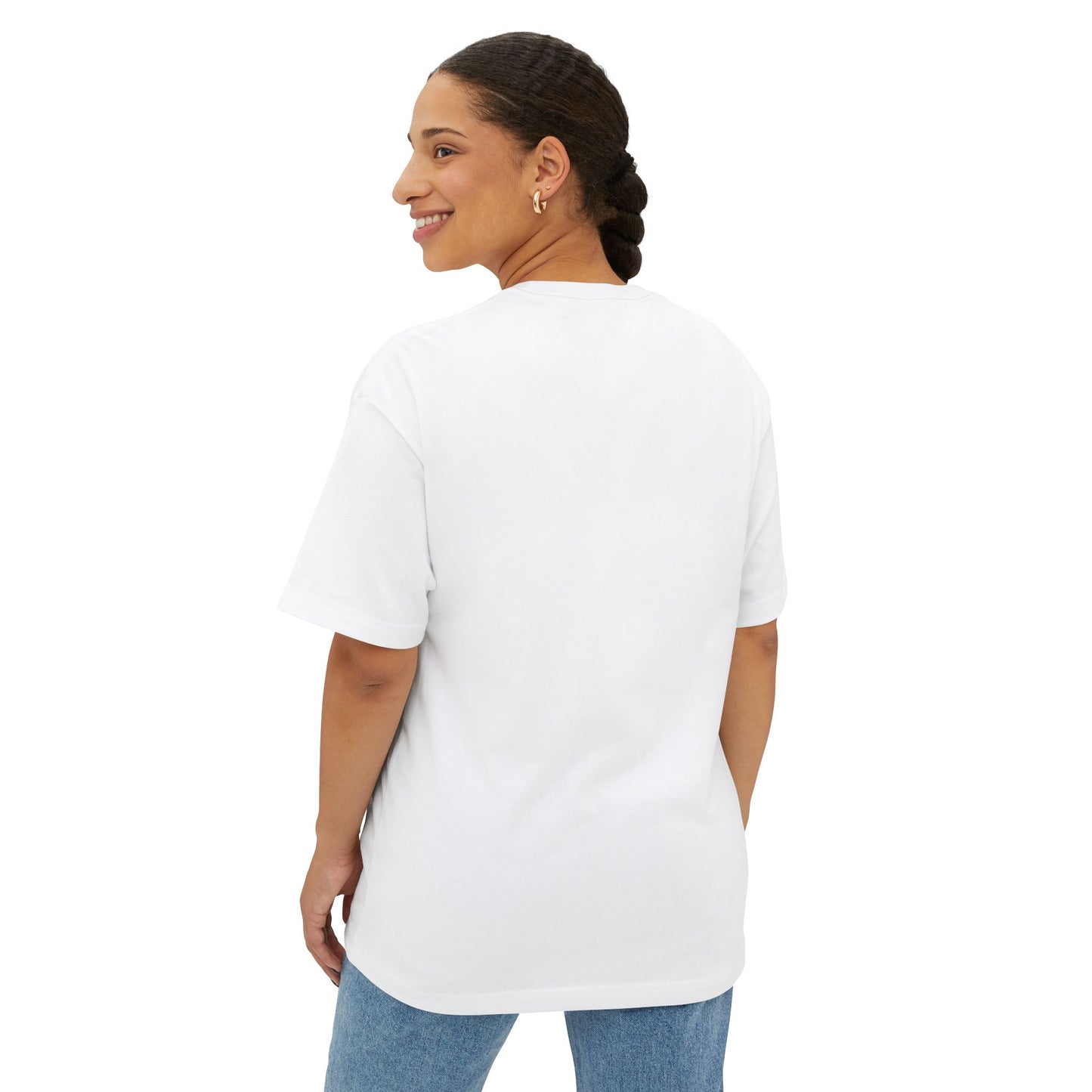 Unisex Oversized Boxy Tee - Hussle N Heal, Comfortable Casual Wear, Gift for Him/Her, Motivational Shirt, Relaxed Fit