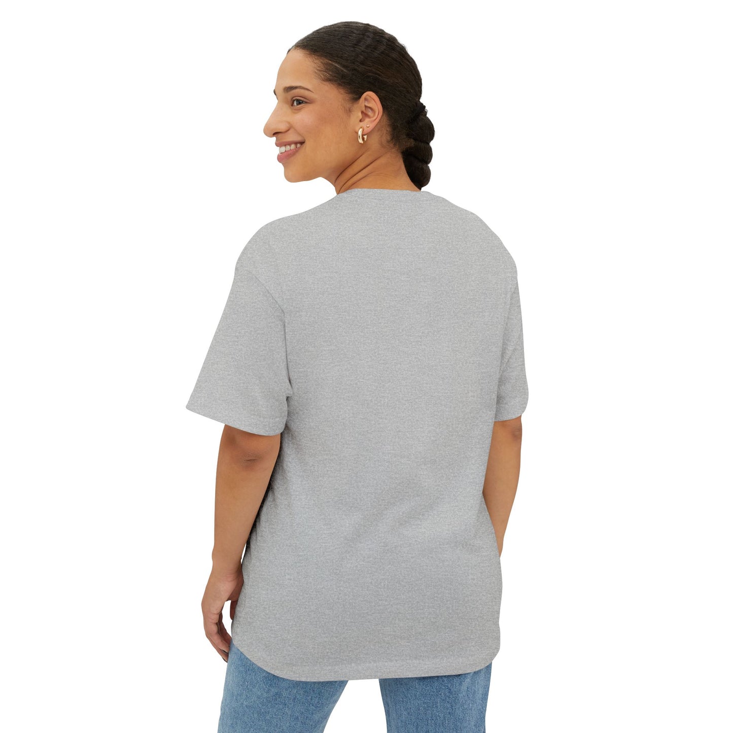 Unisex Oversized Boxy Tee - Hussle N Heal, Comfortable Casual Wear, Gift for Him/Her, Motivational Shirt, Relaxed Fit