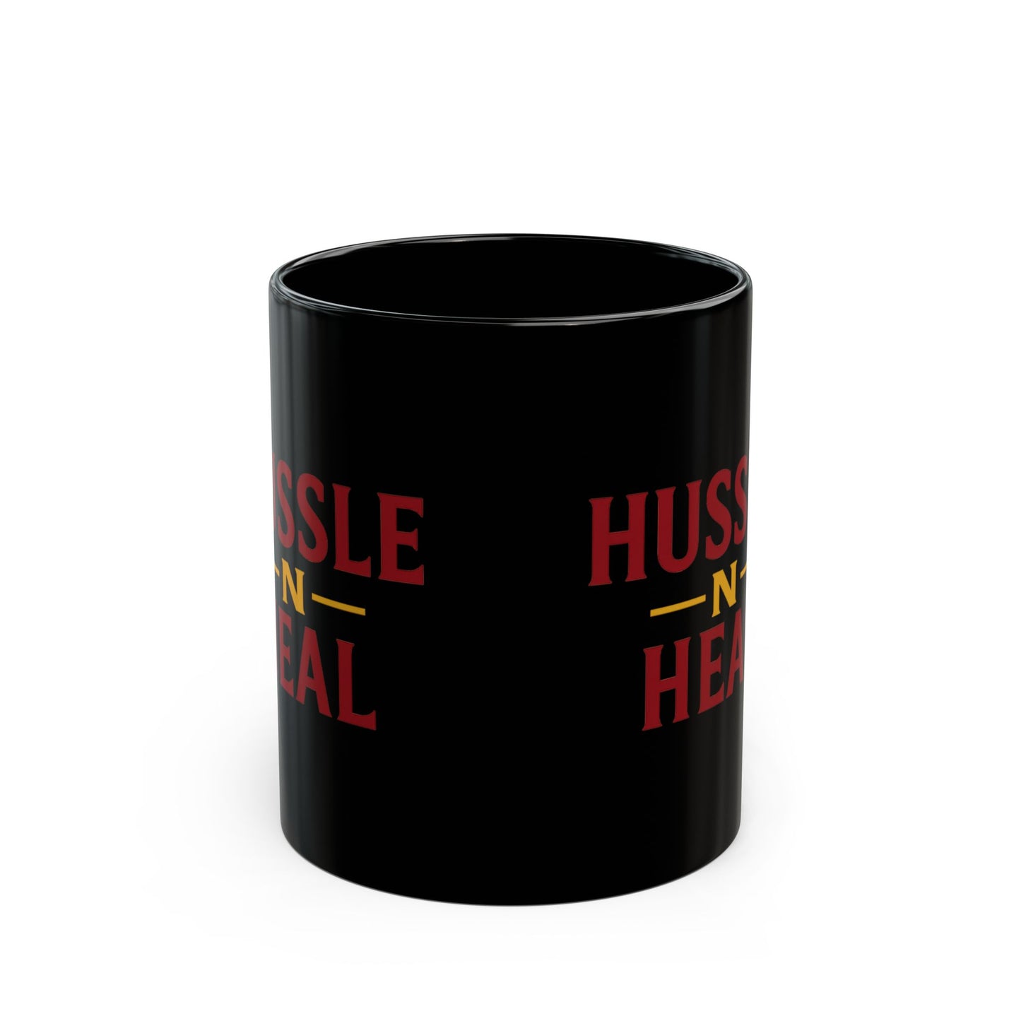 Inspirational Black Mug for Coffee Lovers, Hussle N Heal Quote, Motivational Gift for Entrepreneurs, Wellness Coffee Cup, Unique [...]